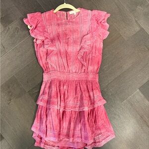 LoveShackFancy sleeveless  Pink dress -small